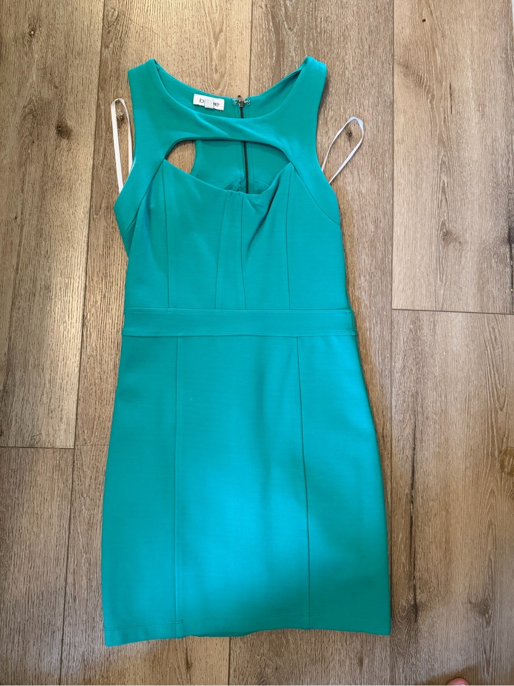 BEBÉ Teal Cutout Dress